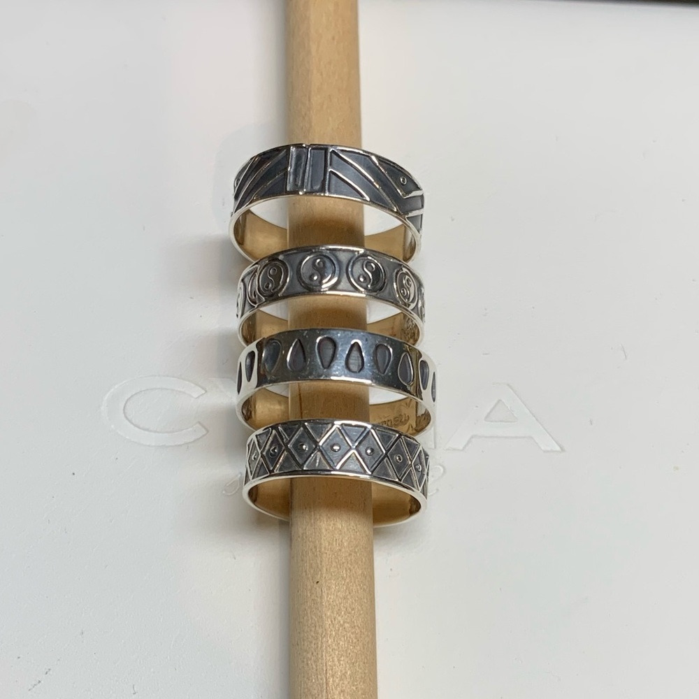 * MEXICO 925 Silver Rings-sets - Picture 3 of 6